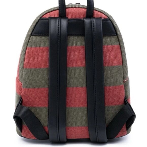 Loungefly Nightmare On Elm Street Mini Backpack Freddy Krueger Sweater Bag New - Picture 3 of 5